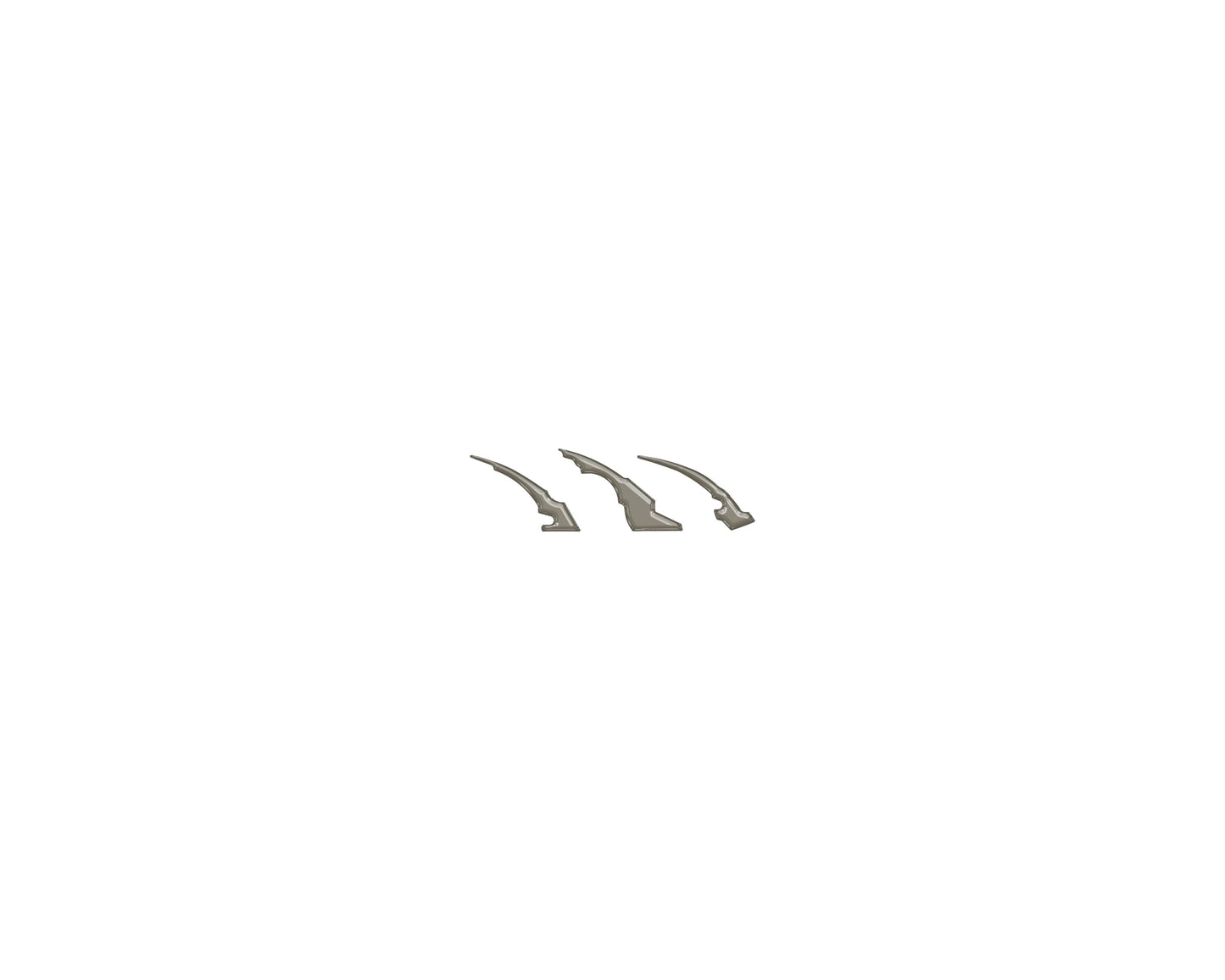 Raptor Emblem Claw Mark Inserts Fits 2022-2026 Ford Bronco Raptor by Tufskinz.com