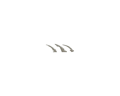 Raptor Emblem Claw Mark Inserts Fits 2022-2026 Ford Bronco Raptor by Tufskinz.com