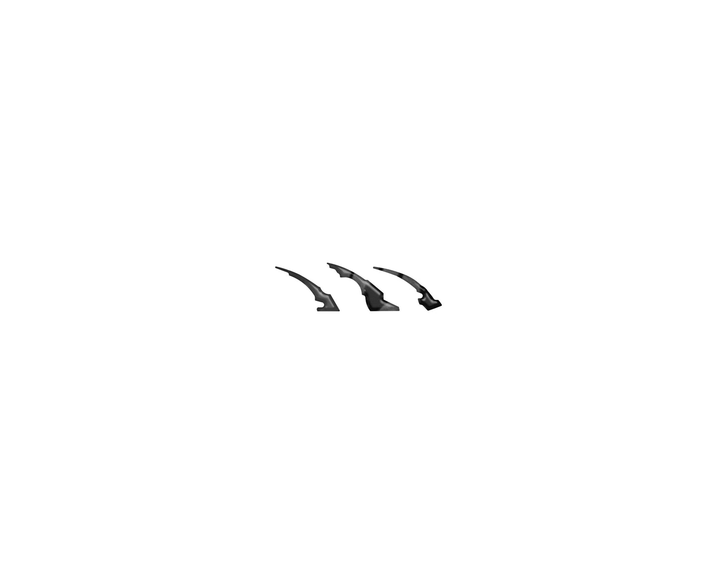 Raptor Emblem Claw Mark Inserts Fits 2022-2026 Ford Bronco Raptor by Tufskinz.com
