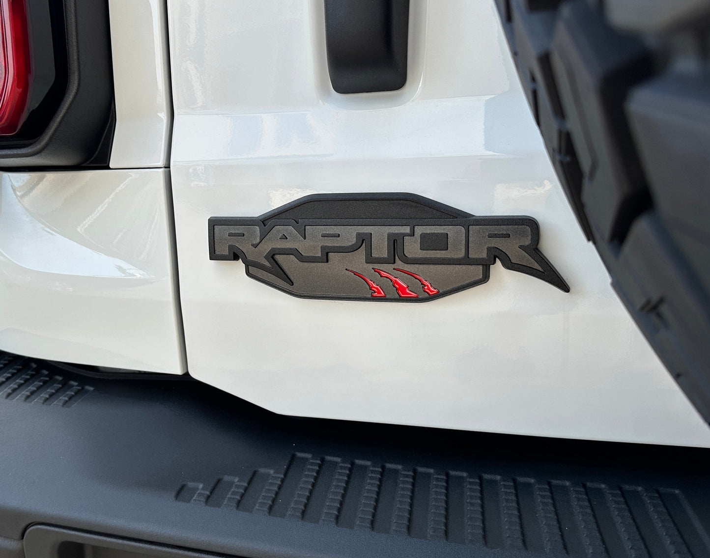 Raptor Emblem Claw Mark Inserts Fits 2022-2026 Ford Bronco Raptor by Tufskinz.com