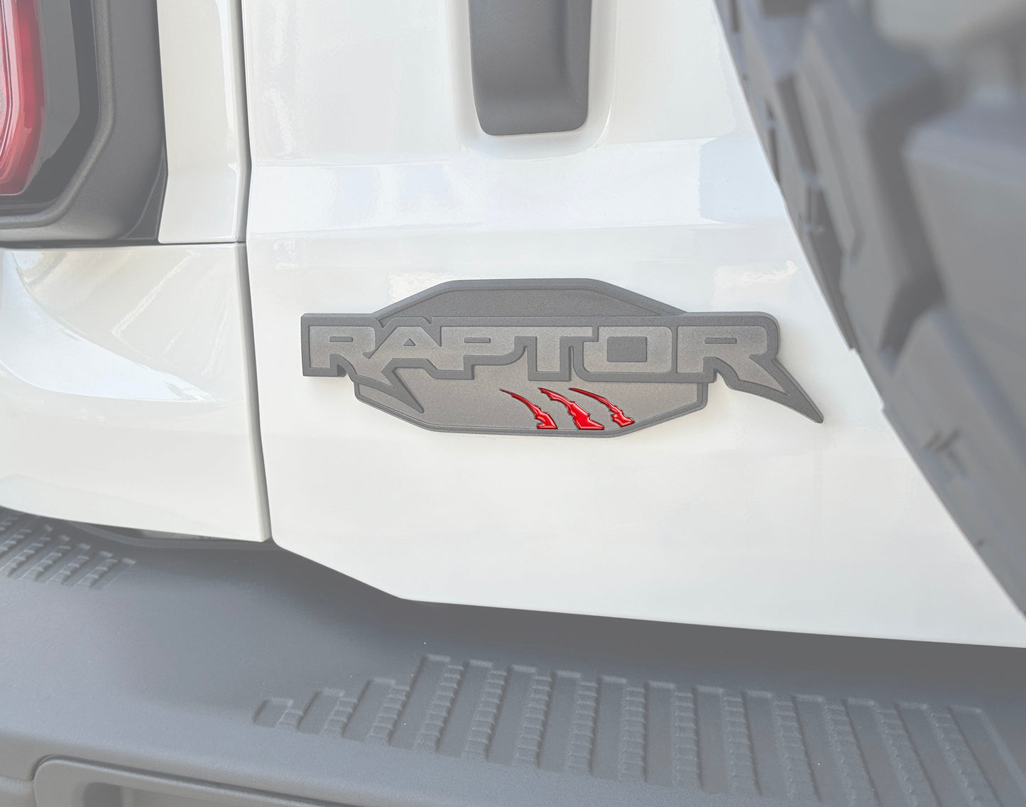 Raptor Emblem Claw Mark Inserts Fits 2022-2026 Ford Bronco Raptor by Tufskinz.com