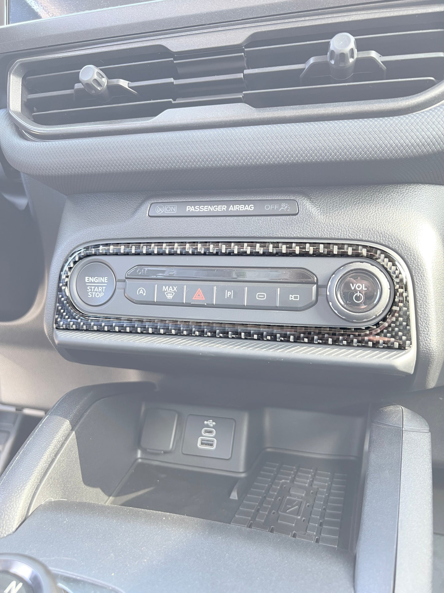 Center Control Accent Trim Fits 2025-2026 Ford Bronco Sport by Tufskinz.com