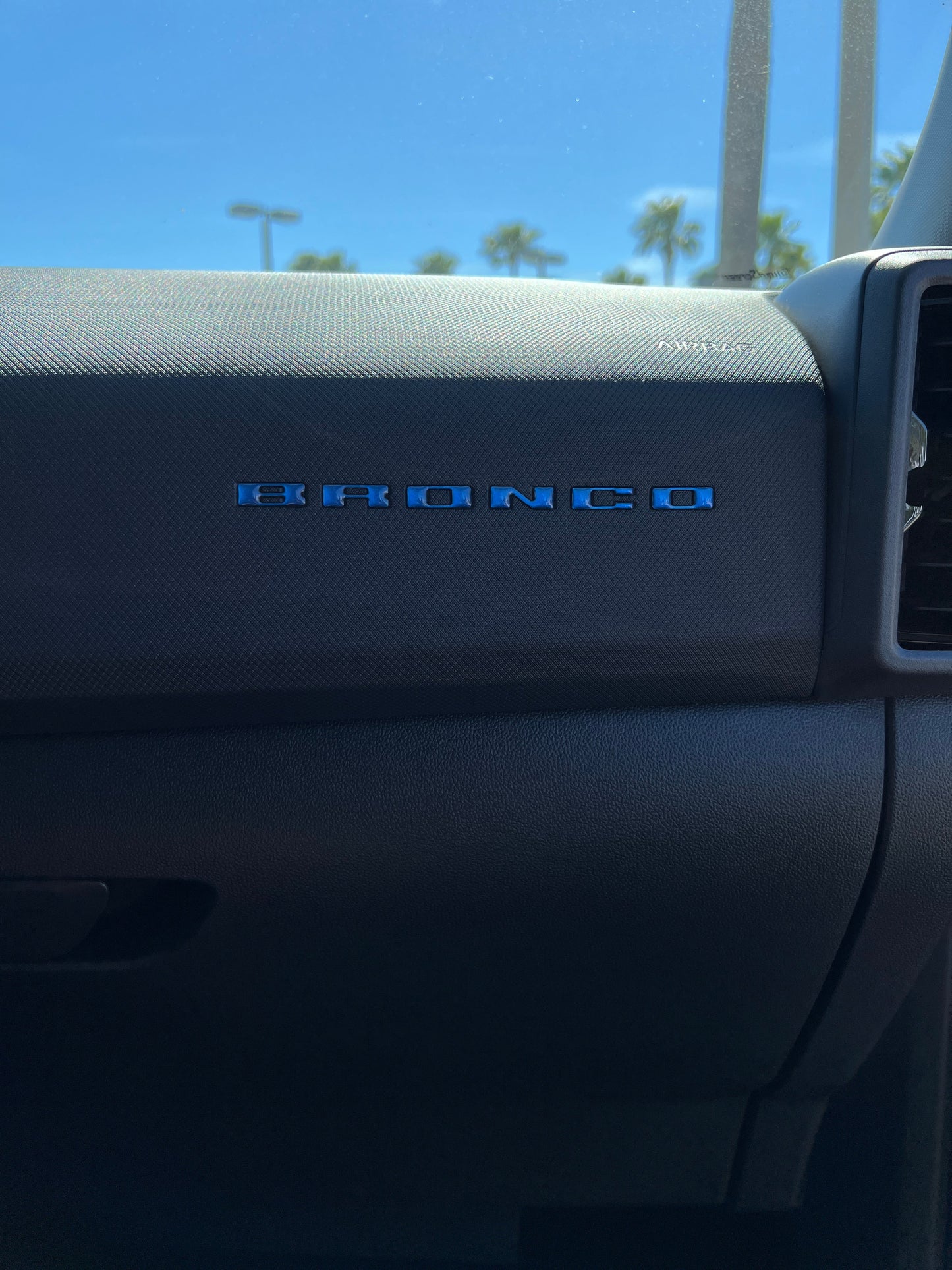 Passenger Dash Letter Inserts Fits 2025-2026 Ford Bronco Sport by Tufskinz.com