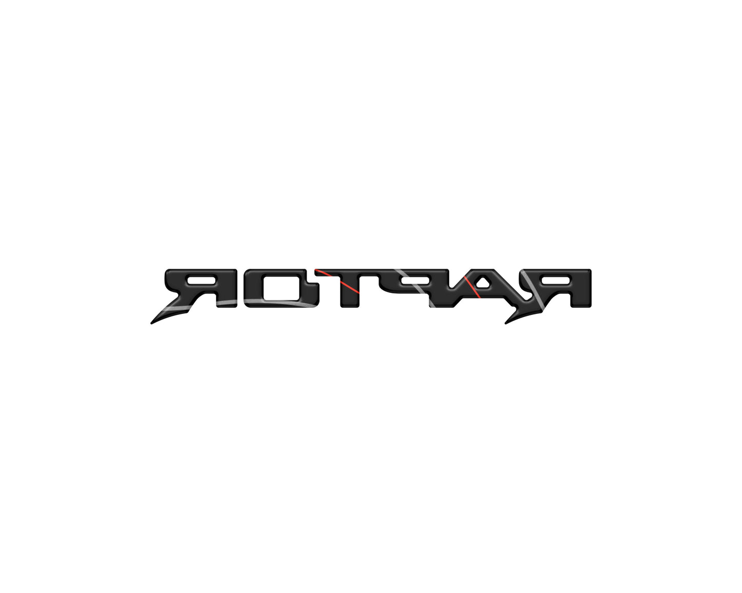 Raptor Third Brake Light Letter Inserts Fits 2022-2026 Ford Bronco Raptor by Tufskinz.com