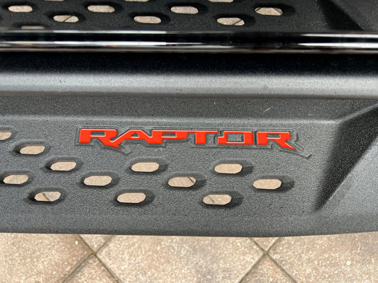 Raptor Running Board Letter Overlays Fits 2022-2026 Ford Bronco Raptor by Tufskinz.com