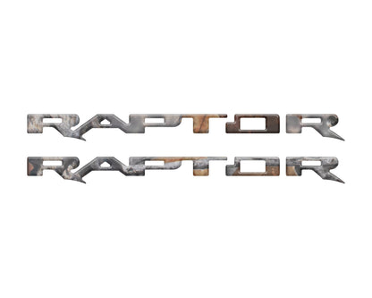 Raptor Running Board Letter Overlays Fits 2022-2026 Ford Bronco Raptor by Tufskinz.com