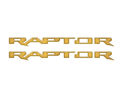 Raptor Running Board Letter Overlays Fits 2022-2026 Ford Bronco Raptor by Tufskinz.com