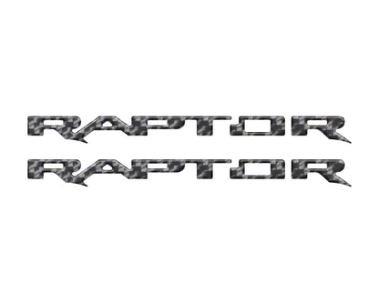 Raptor Running Board Letter Overlays Fits 2022-2026 Ford Bronco Raptor by Tufskinz.com