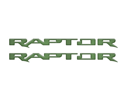 Raptor Running Board Letter Overlays Fits 2022-2026 Ford Bronco Raptor by Tufskinz.com
