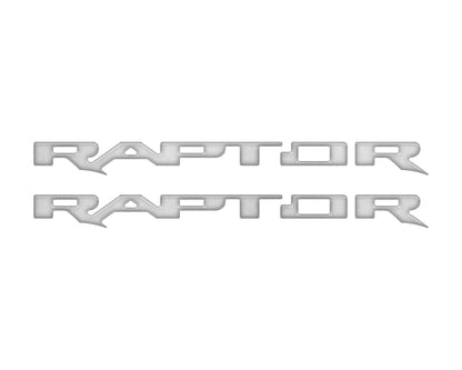 Raptor Running Board Letter Overlays Fits 2022-2026 Ford Bronco Raptor by Tufskinz.com
