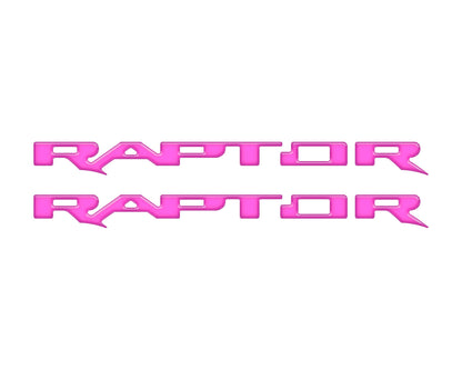 Raptor Running Board Letter Overlays Fits 2022-2026 Ford Bronco Raptor by Tufskinz.com