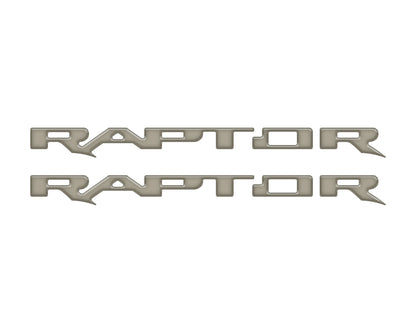Raptor Running Board Letter Overlays Fits 2022-2026 Ford Bronco Raptor by Tufskinz.com