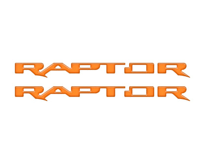 Raptor Running Board Letter Overlays Fits 2022-2026 Ford Bronco Raptor by Tufskinz.com