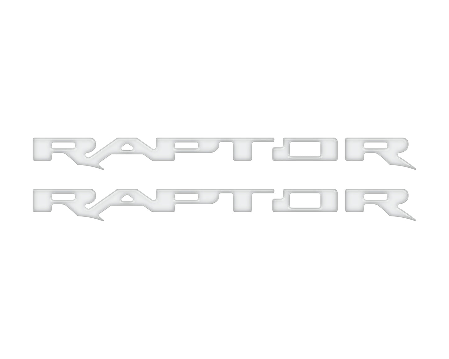 Raptor Running Board Letter Overlays Fits 2022-2026 Ford Bronco Raptor by Tufskinz.com