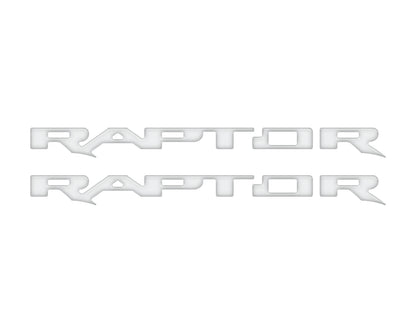 Raptor Running Board Letter Overlays Fits 2022-2026 Ford Bronco Raptor by Tufskinz.com