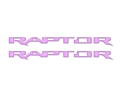 Raptor Running Board Letter Overlays Fits 2022-2026 Ford Bronco Raptor by Tufskinz.com
