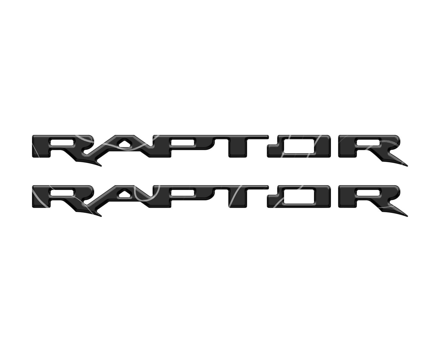 Raptor Running Board Letter Overlays Fits 2022-2026 Ford Bronco Raptor by Tufskinz.com