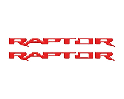Raptor Running Board Letter Overlays Fits 2022-2026 Ford Bronco Raptor by Tufskinz.com