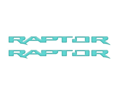 Raptor Running Board Letter Overlays Fits 2022-2026 Ford Bronco Raptor by Tufskinz.com