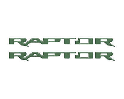 Raptor Running Board Letter Overlays Fits 2022-2026 Ford Bronco Raptor by Tufskinz.com