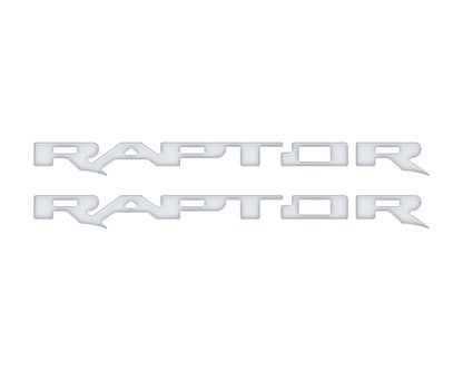 Raptor Running Board Letter Overlays Fits 2022-2026 Ford Bronco Raptor by Tufskinz.com