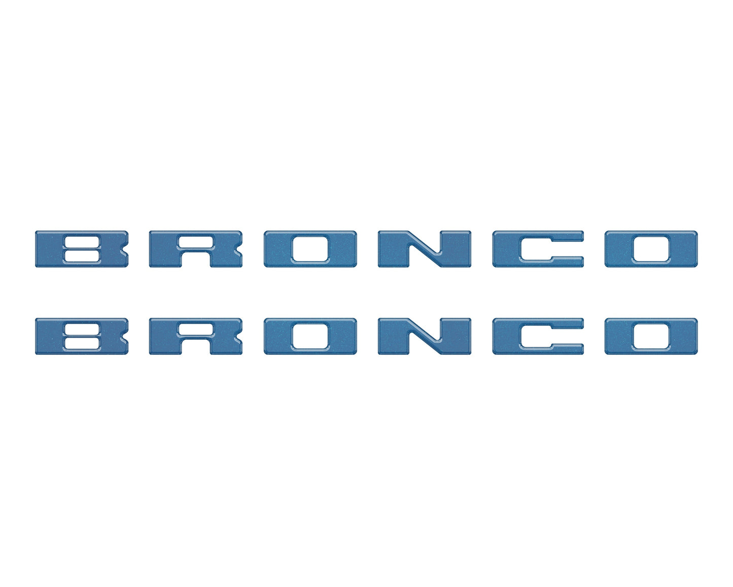 Bronco Running Board Letter Inserts/Overlays Fits 2021-2026 Ford Bronco by Tufskinz.com