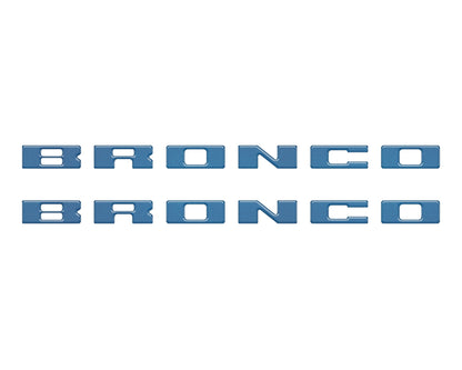 Bronco Running Board Letter Inserts/Overlays Fits 2021-2026 Ford Bronco by Tufskinz.com