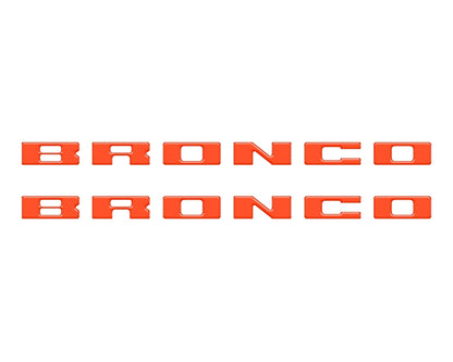 Bronco Running Board Letter Inserts/Overlays Fits 2021-2026 Ford Bronco by Tufskinz.com