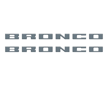Bronco Running Board Letter Inserts/Overlays Fits 2021-2026 Ford Bronco by Tufskinz.com