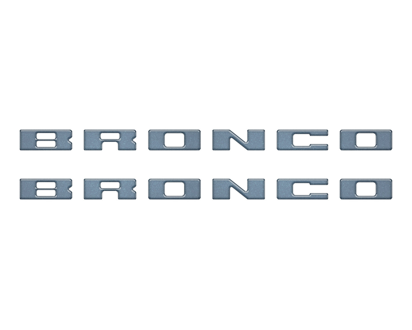 Bronco Running Board Letter Inserts/Overlays Fits 2021-2026 Ford Bronco by Tufskinz.com