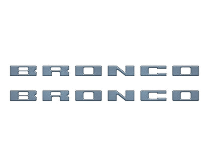 Bronco Running Board Letter Inserts/Overlays Fits 2021-2026 Ford Bronco by Tufskinz.com