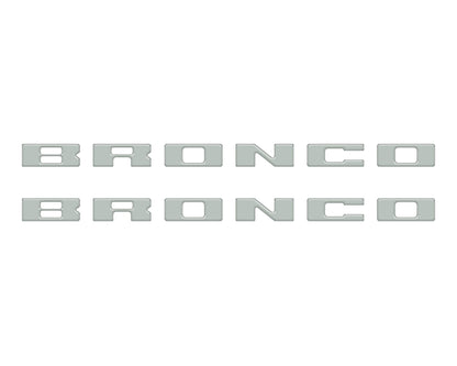 Bronco Running Board Letter Inserts/Overlays Fits 2021-2026 Ford Bronco by Tufskinz.com