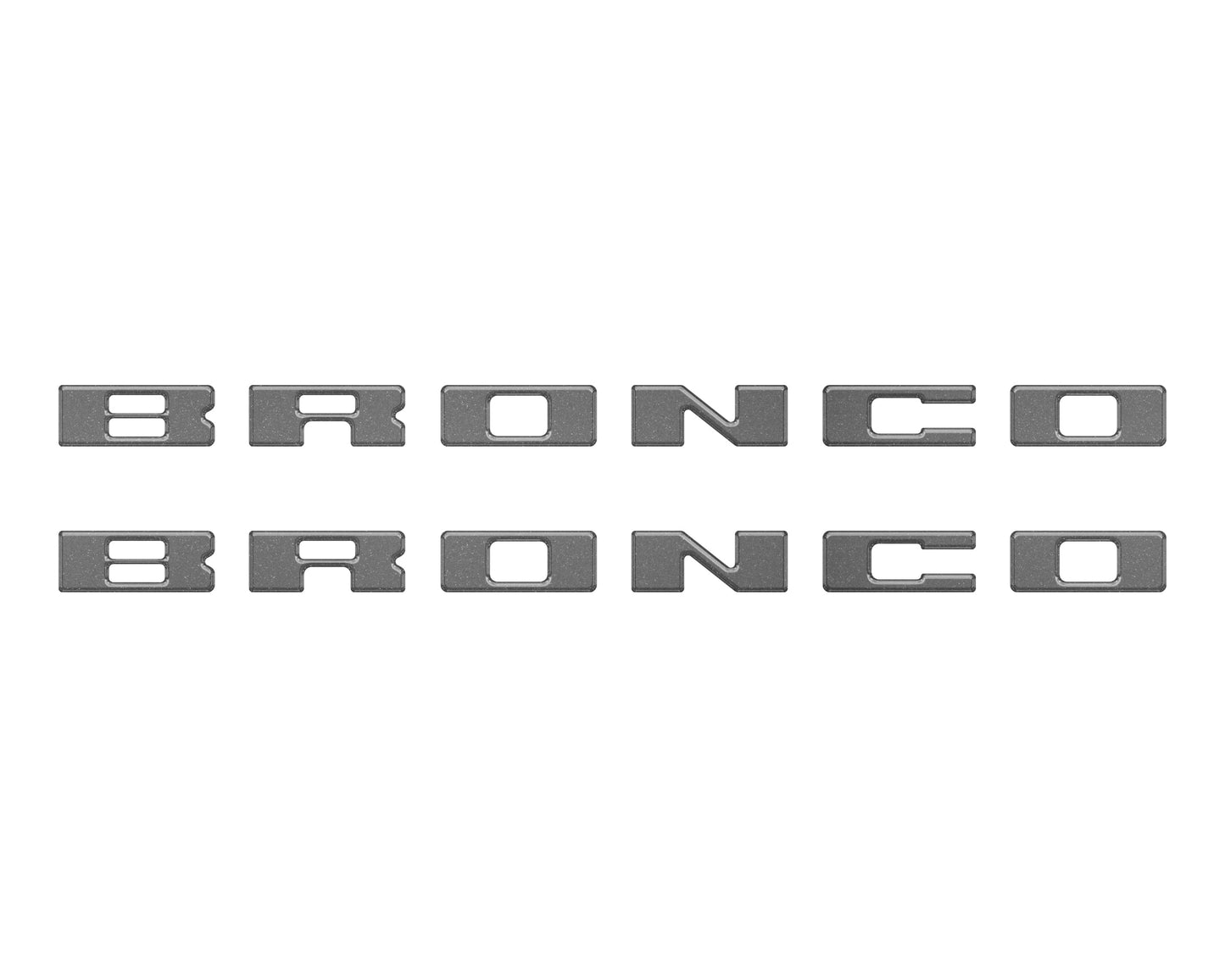 Bronco Running Board Letter Inserts/Overlays Fits 2021-2026 Ford Bronco by Tufskinz.com