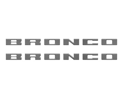 Bronco Running Board Letter Inserts/Overlays Fits 2021-2026 Ford Bronco by Tufskinz.com