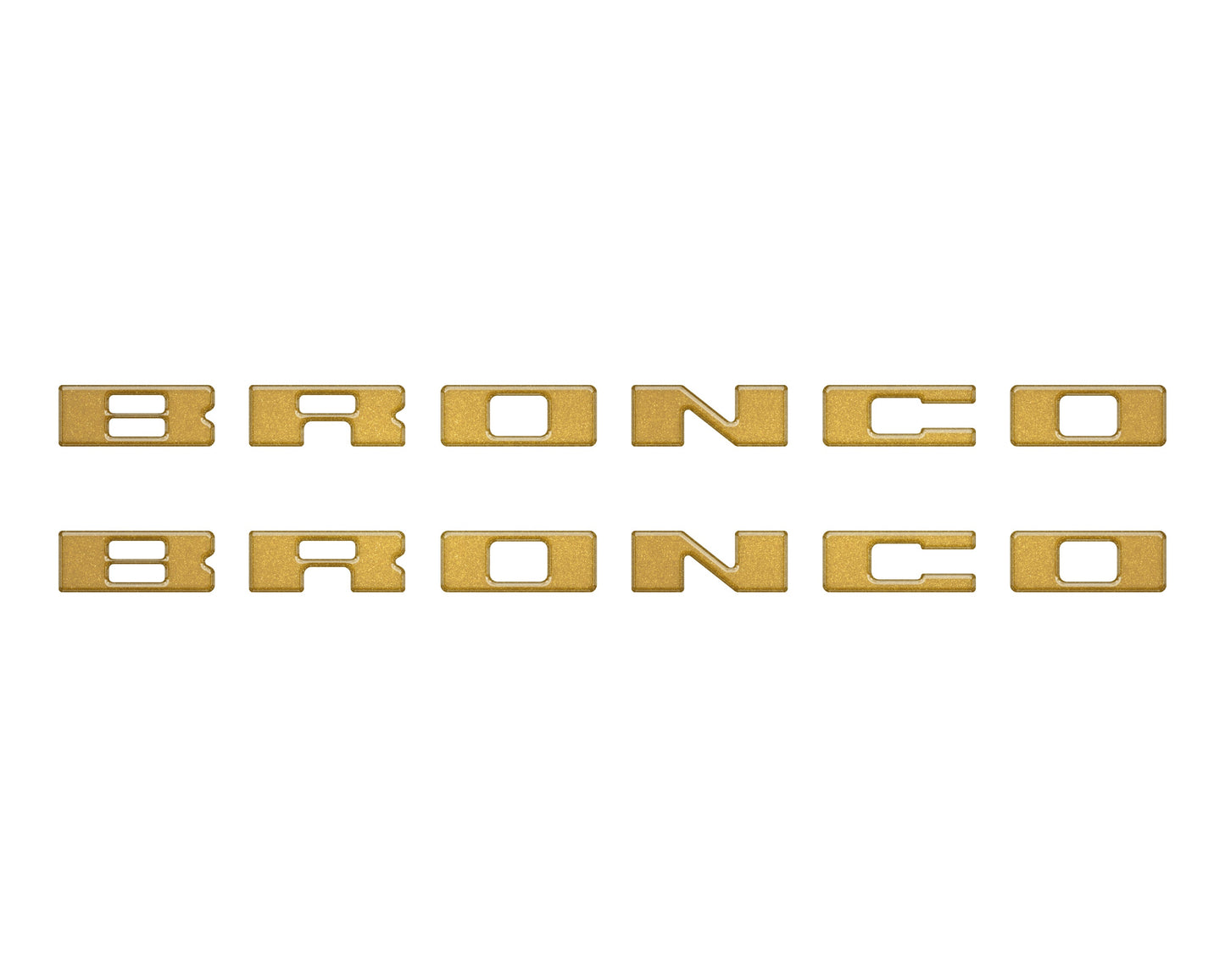Bronco Running Board Letter Inserts/Overlays Fits 2021-2026 Ford Bronco by Tufskinz.com