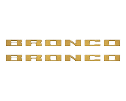 Bronco Running Board Letter Inserts/Overlays Fits 2021-2026 Ford Bronco by Tufskinz.com