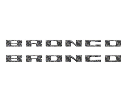 Bronco Running Board Letter Inserts/Overlays Fits 2021-2026 Ford Bronco by Tufskinz.com