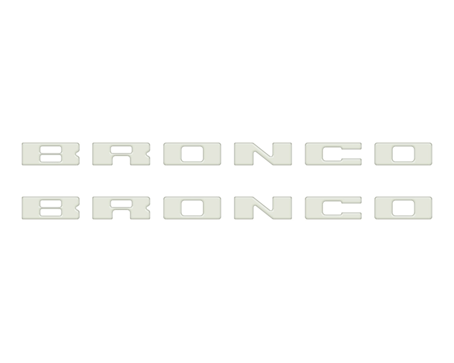 Bronco Running Board Letter Inserts/Overlays Fits 2021-2026 Ford Bronco by Tufskinz.com