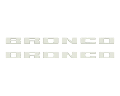 Bronco Running Board Letter Inserts/Overlays Fits 2021-2026 Ford Bronco by Tufskinz.com