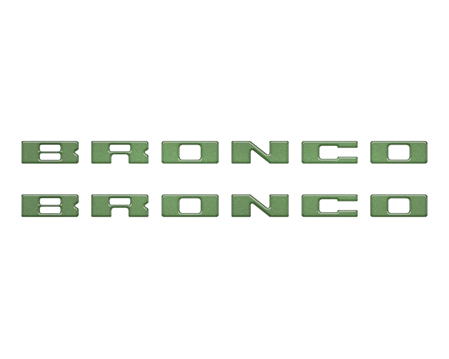 Bronco Running Board Letter Inserts/Overlays Fits 2021-2026 Ford Bronco by Tufskinz.com