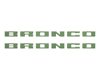 Bronco Running Board Letter Inserts/Overlays Fits 2021-2026 Ford Bronco by Tufskinz.com