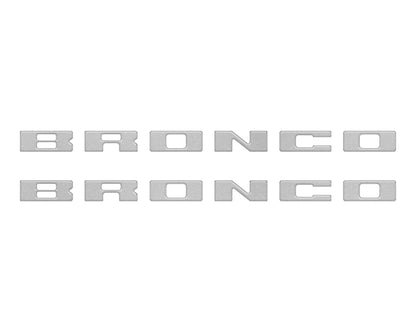Bronco Running Board Letter Inserts/Overlays Fits 2021-2026 Ford Bronco by Tufskinz.com