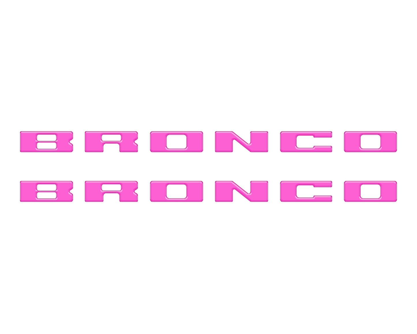 Bronco Running Board Letter Inserts/Overlays Fits 2021-2026 Ford Bronco by Tufskinz.com