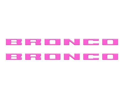 Bronco Running Board Letter Inserts/Overlays Fits 2021-2026 Ford Bronco by Tufskinz.com