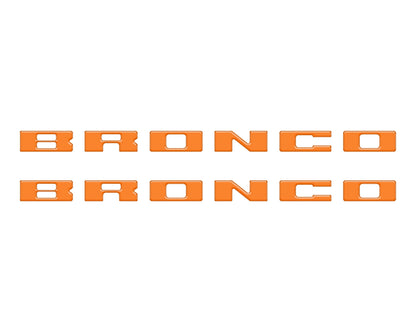 Bronco Running Board Letter Inserts/Overlays Fits 2021-2026 Ford Bronco by Tufskinz.com