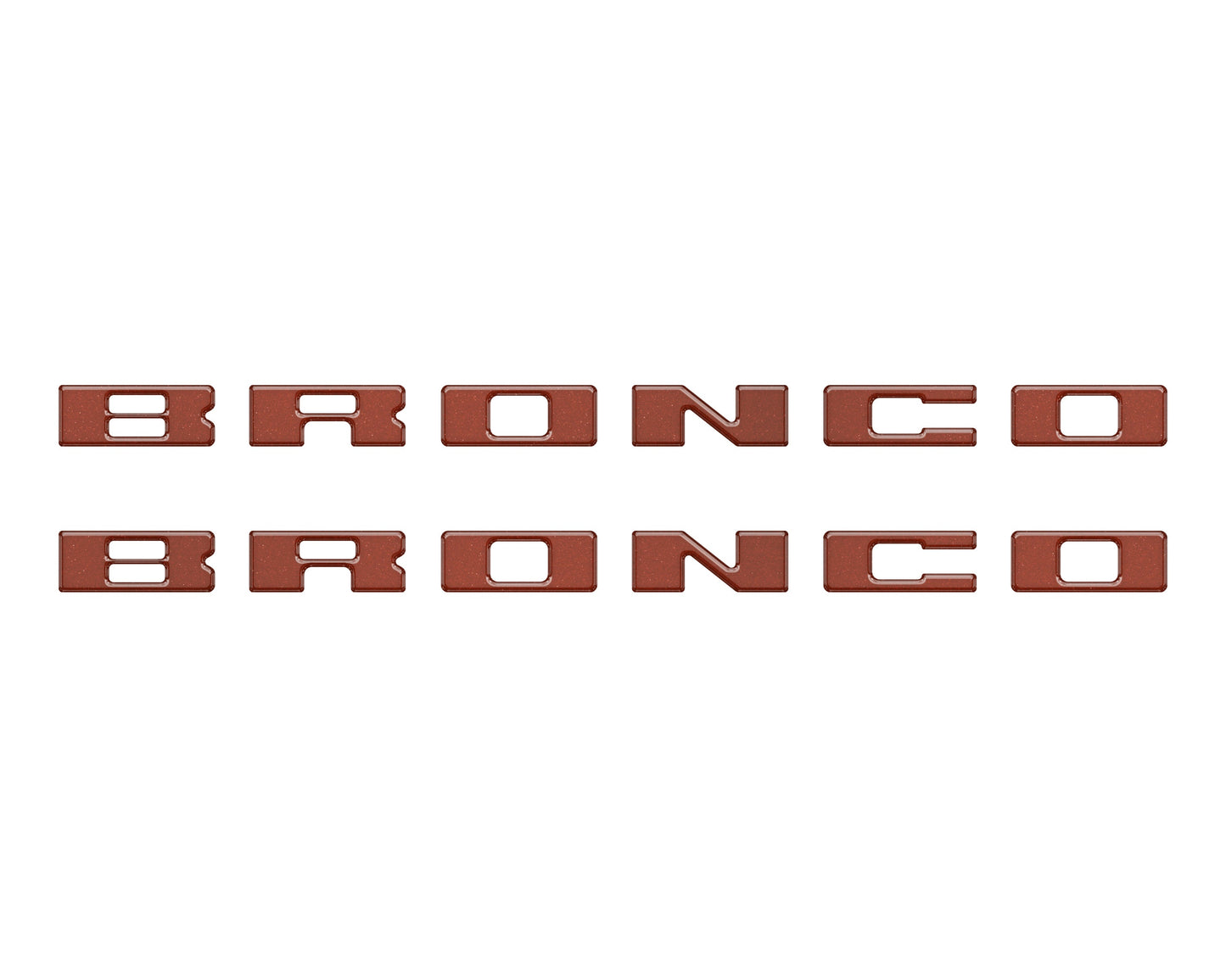 Bronco Running Board Letter Inserts/Overlays Fits 2021-2026 Ford Bronco by Tufskinz.com