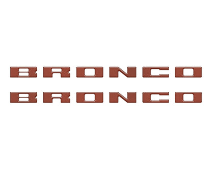 Bronco Running Board Letter Inserts/Overlays Fits 2021-2026 Ford Bronco by Tufskinz.com