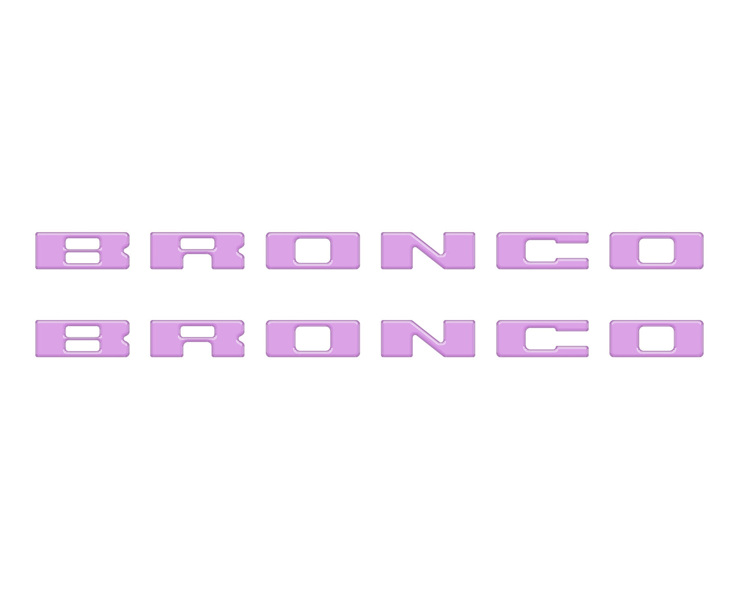 Bronco Running Board Letter Inserts/Overlays Fits 2021-2026 Ford Bronco by Tufskinz.com