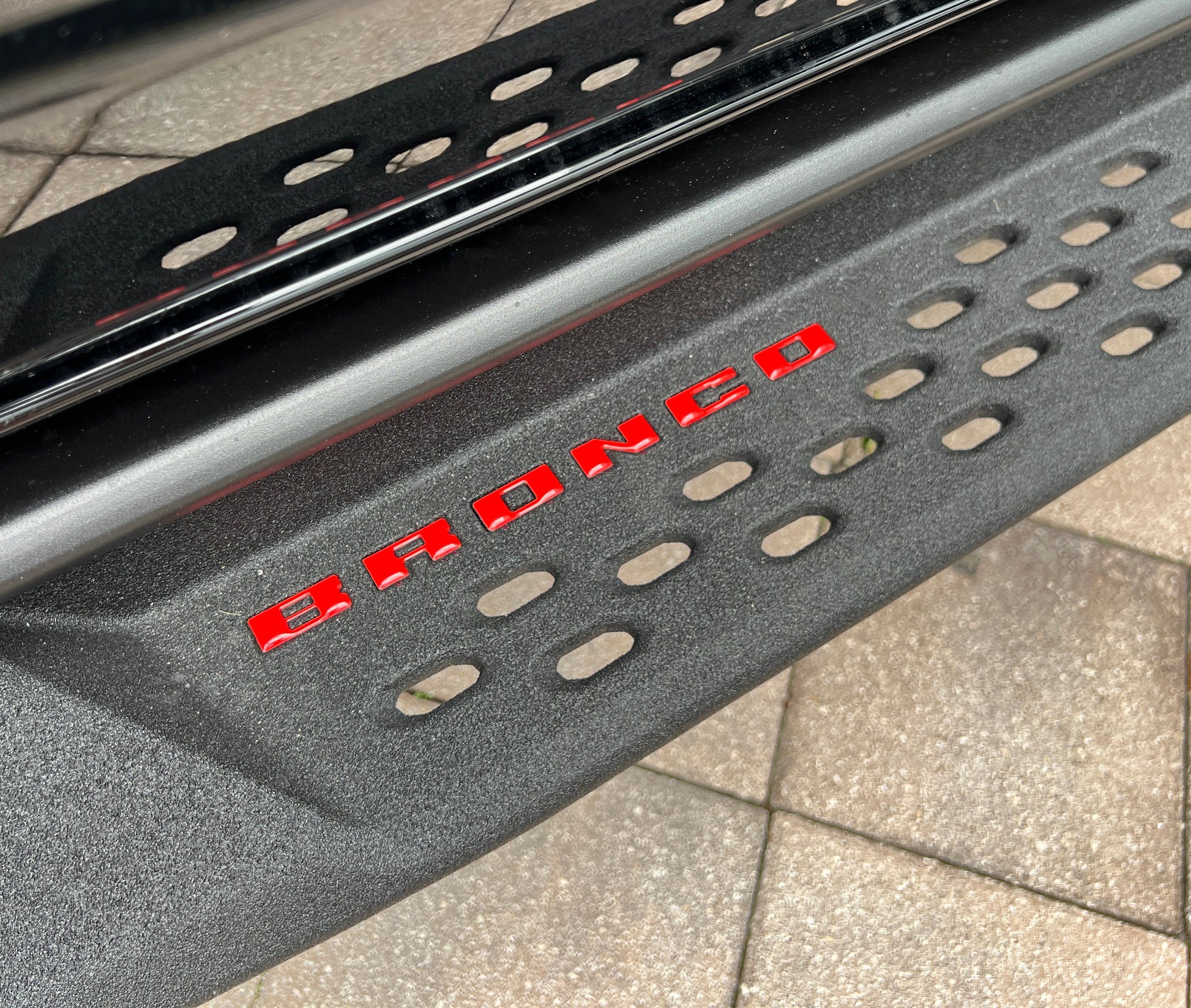 Bronco Running Board Letter Inserts/Overlays Fits 2021-2026 Ford Bronco by Tufskinz.com