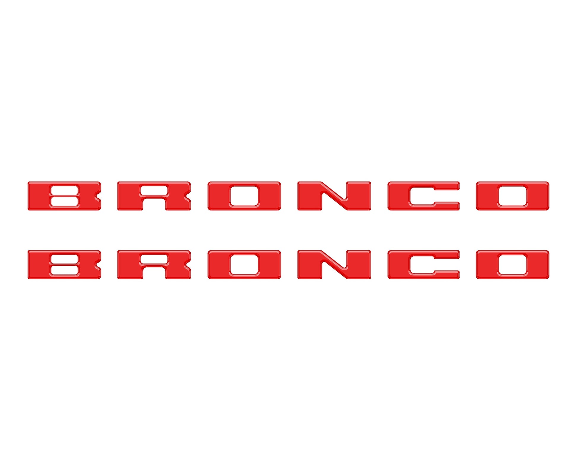 Bronco Running Board Letter Inserts/Overlays Fits 2021-2026 Ford Bronco by Tufskinz.com
